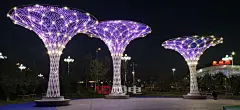 唐山火车站万花筒雕塑-案例中心-杭州勇电照明有限公司 - 户外LED照明产品及智慧控制系统引领者 | 官网