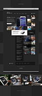 Galaxy S4 website concept on Behance