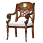 K.1100 Hand Painted Chair : DIMENSIONSW.64 cm. (25 1/4")D.65 cm. (25 1/2")H.95 cm. (37 1/2")SH.45 cm. (17 3/4")AH. 71.5 cm. (28 1/4")COM/COL REQUIREMENTS1 m. (1.2 yds.) Plain1 m. (1.2 yds.