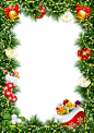 圣诞节 圣诞 圣诞球 圣诞老人 双旦素材  PNG 圣诞相框