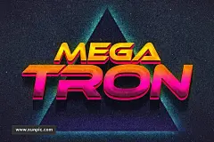 80后复古PS字体特效图层样式 80s Text Effects Vol.2 插件/软件 