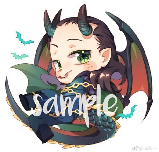 锤基给换脑组画的稿子天使锤x恶龙基附加一个短发锤2333676767