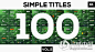 【新提醒】100组超经典标题动画AE模板合辑 100 Simple Titles and Lowerthirds Vol.2 - 〖 After Effects 模板 〗 - 灵感中国社区-专业CG资源分享平台 - Powered by Discuz!