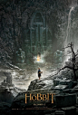 彼得·杰克逊执导的《魔戒》前传第二部《霍比特人2：史矛革荒漠The Hobbit: Desolation of Smaug》首款电影海报 2013年12月13日北美 电影 海报设计 平面 板式  #采集大赛#