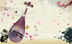中国风古筝音乐培训海报背景 平面广告 设计图片 免费下载 页面网页 平面电商 创意素材