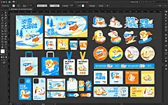 Kv设计｜冬季宠物滑雪活动物料设计 - 小红书