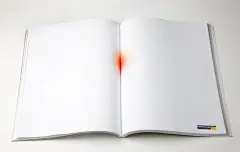 痔疮药广告。
对白纸、杂志翻页的妙用，充分说明了有舍才有得，不要心疼版面^