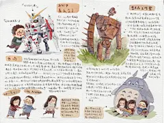 【手绘游记】日本之行～_钟小朋友__插画师作品_涂鸦王国gracg.com