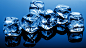 General 3840x2160 ice cubes ice water blue