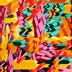 【插画设计】多年来保持这么一致的创作风格真的不容易，来自费城的Adam Daily就是这么一位设计师。他希望用几何来探索颜色，形状和空间的关系，所以他近期的作品都是下面这种形式哒。绚丽的色彩真是让人有点眼花缭乱呢，可是还是很美哟！