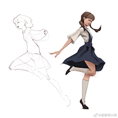 纯情小夜猫采集到人体动势
