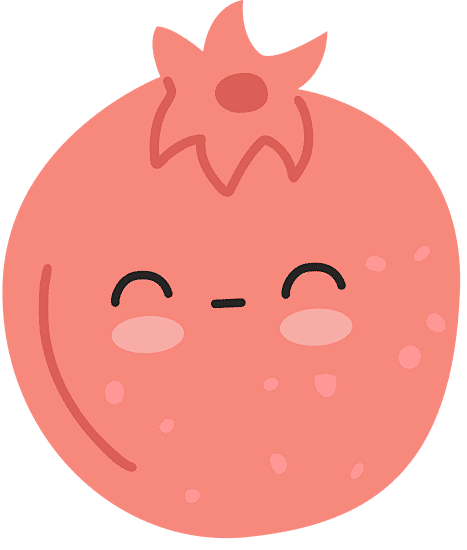Cute Pomegranate Ill...