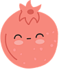 Cute Pomegranate Illustration