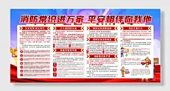 消防知识宣传展板海报