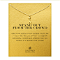 stand out from the crowd giraffe necklace, gold dipped