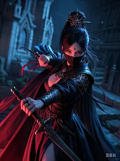 #不良人黑白无常 #二次元ai绘画 #永劫无间宁红叶 #AI绘画有点东西 #赤与灯皆有诡异 #鬼刀 #魔幻 #女帝 #古风插画 #古风美人 - 小红书