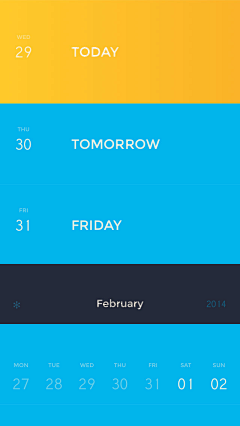 一凡lillian采集到UI～日历