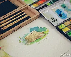 小新插画1247551890图片墙 今天早上把这个小树桩画好了，哈哈，蛮开心的早上和蛮好的心情！收拾收￿a5c2192gw1e7bh4hidryj20p00k0aic.jpg