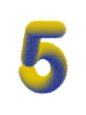 png毛绒数字5|渐变数字|创意字设计|AI混合工具|黄色蓝色
