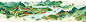 Design an infographic map of "QianXi", showing the famous Wu River and New rural houses and Huawu Village and Red Cultural Relic, entwined with meandering rivers. The background color is light green, highlighting water elements. Vector graphics 
