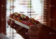 波兰,露天咖啡馆,干酪三明治,似人脸,饮食,早餐,桌子,水平画幅,无人,膳食