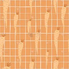 可爱的,橙色,四方连续纹样,胡萝卜,乱画,背景幕,植物学,壁纸,农业,蔬菜