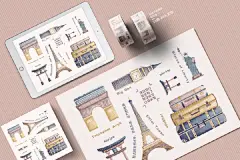 旅行相关的小插画怎么画？ 一组优秀作品给大家参考！

初学者在画画的时候，可以从小物件或者小动物画起，只要排版合适，也是一副很棒的作品呢！#手绘营 学员作业# ​​​​