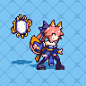 #ドット絵 玉藻の前 v2 - ナイトメア的插画