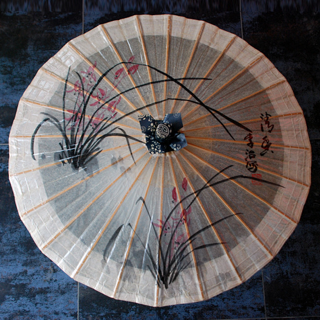 兰花二秦风汉月油纸伞