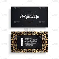 华贵,模板,名片,商务,请柬,婚礼,动机,复古,花