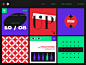 Up layout poster illustration web color vector ui design