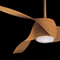 Artemis ceiling fan in wood (veneer?) finish, manufacturer Minka Aire