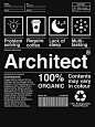 "Architect Product Package Carton Ingredients" Essential T-Shirt for Sale by livegood