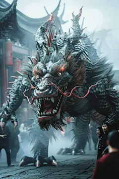 麒麟原画动物模型图片