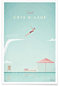 Côte d'Azur als Premium Poster von Henry Rivers | JUNIQE: 