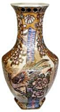 Hand painted Chinese porcelain vase – 14″H, Pheasant bird design