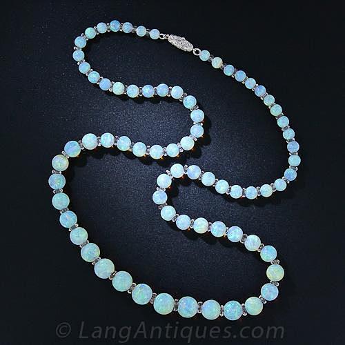 Opal Necklace  Lang ...