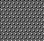 3 d六边形模式。黑色的几何背景和纹理。