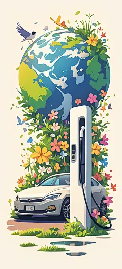 电动车插图风格 (13)