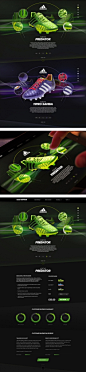 adidas website on web design served