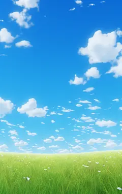 晴天蓝天白云背景壁纸素材图