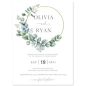 Eucalyptus Wreath Wedding Invitation | Forever Your Prints