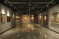 艺术馆展厅布置摄影图