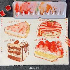 彩彩彩沫采集到水彩画