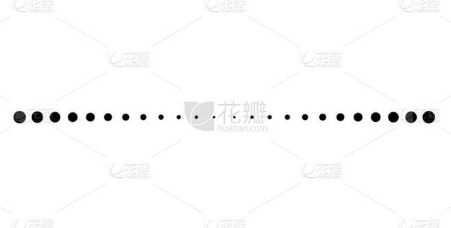 虚线简单形状矢量图标设计。矢量说明