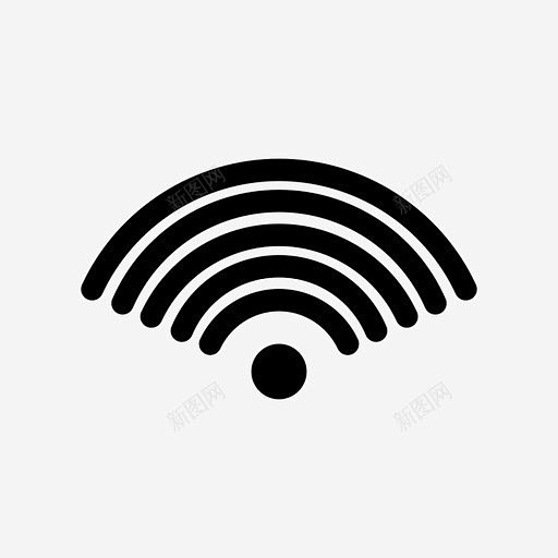 wifi连接互联网图标 UI图标 设计图...