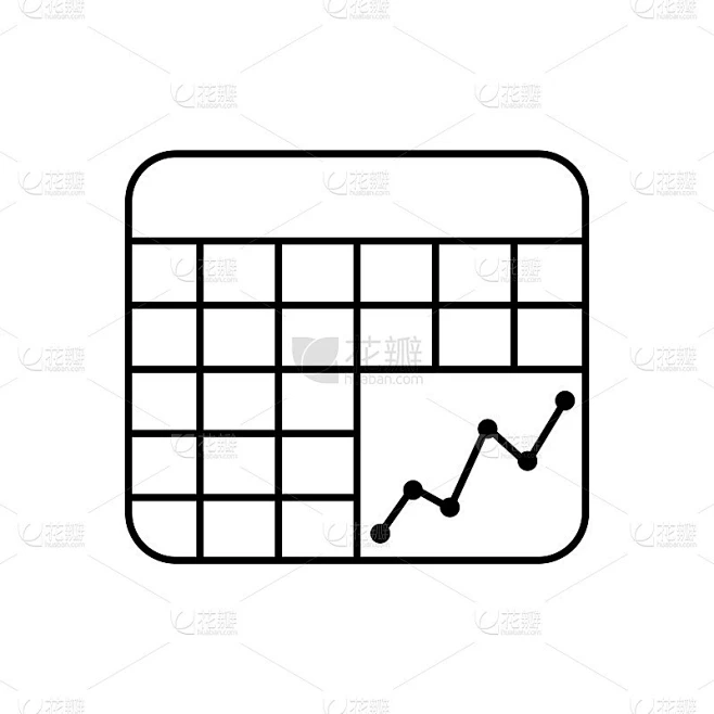 Graph table icon - vector图片_其他图片图片素材-花瓣网