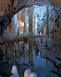 Beautiful formations inside Grotte di Frasassi, Marche, Italy (by Turismo Marche): 