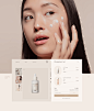 E-COMMERSE Organic Korean cosmetics online store : Web design concept for online store of care cosmetics. All content has been used on a non-commercial basis