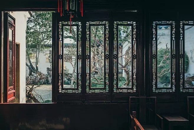 东方美学，中国风，窗棂